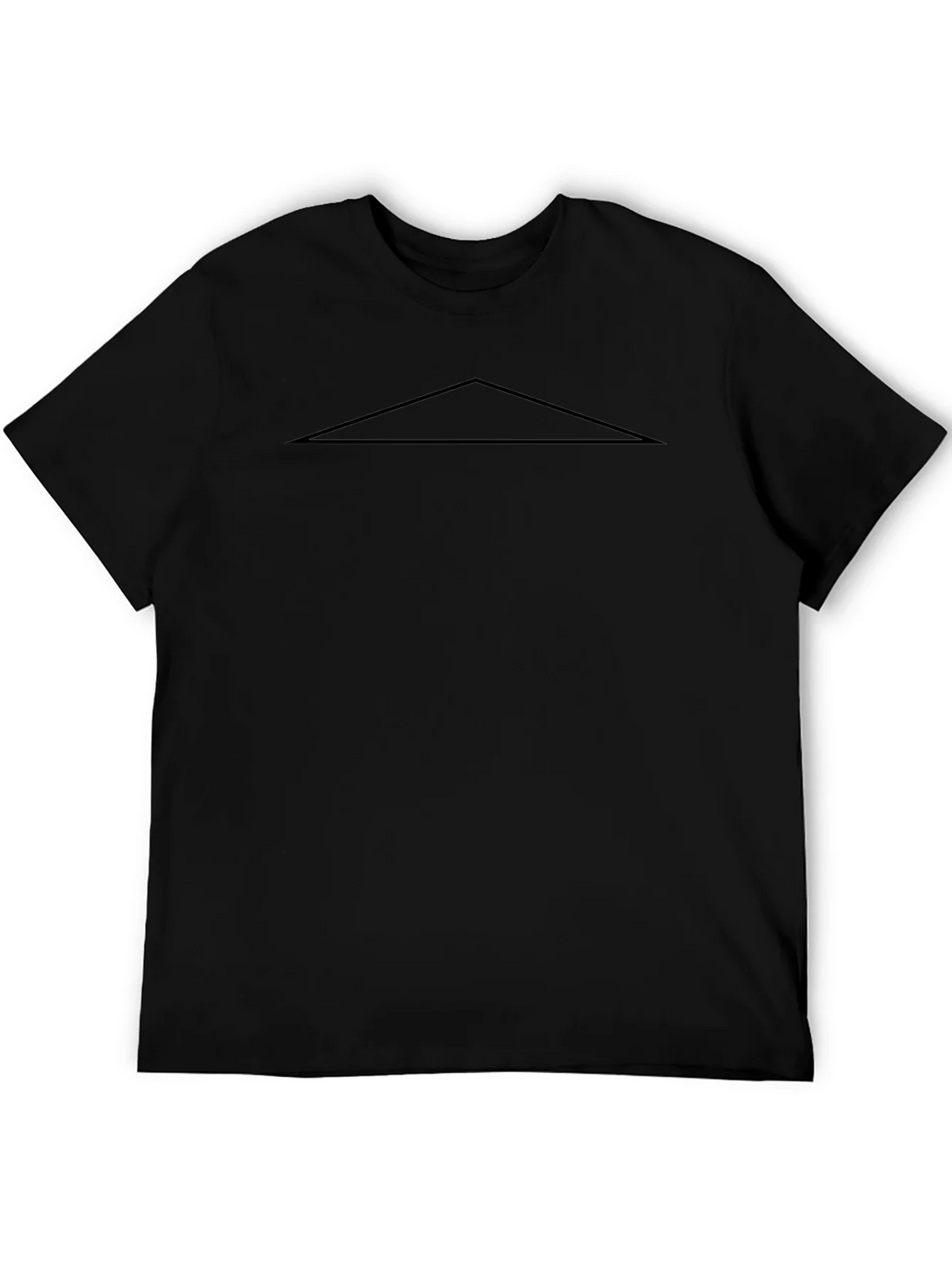 Minimalist Black T-Shirt with Triangle Design product image 8