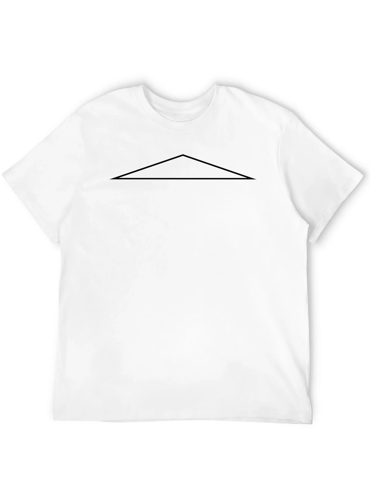 Minimalist Black T-Shirt with Triangle Design product image 3