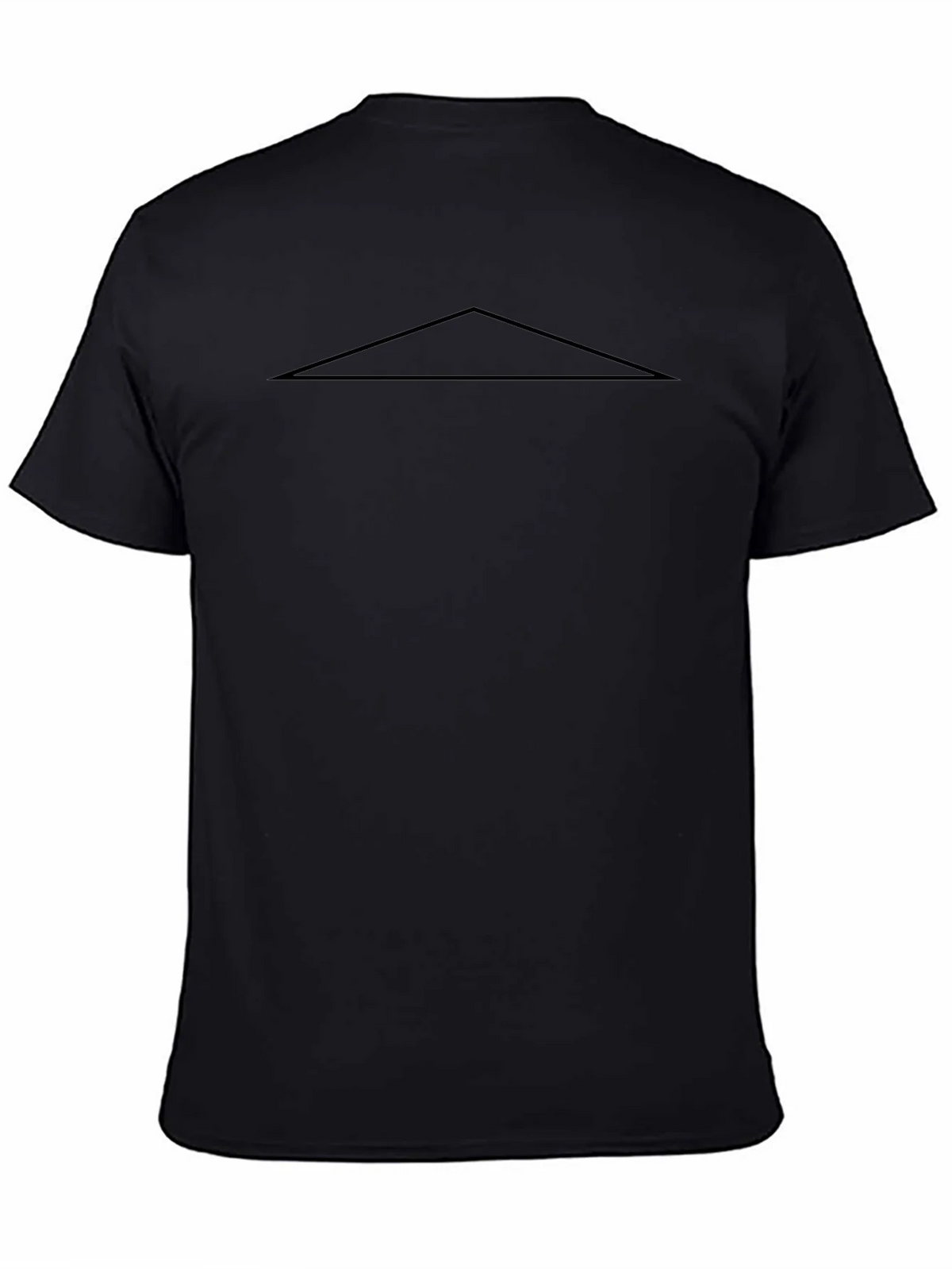 Minimalist Black T-Shirt with Triangle Design product image 7