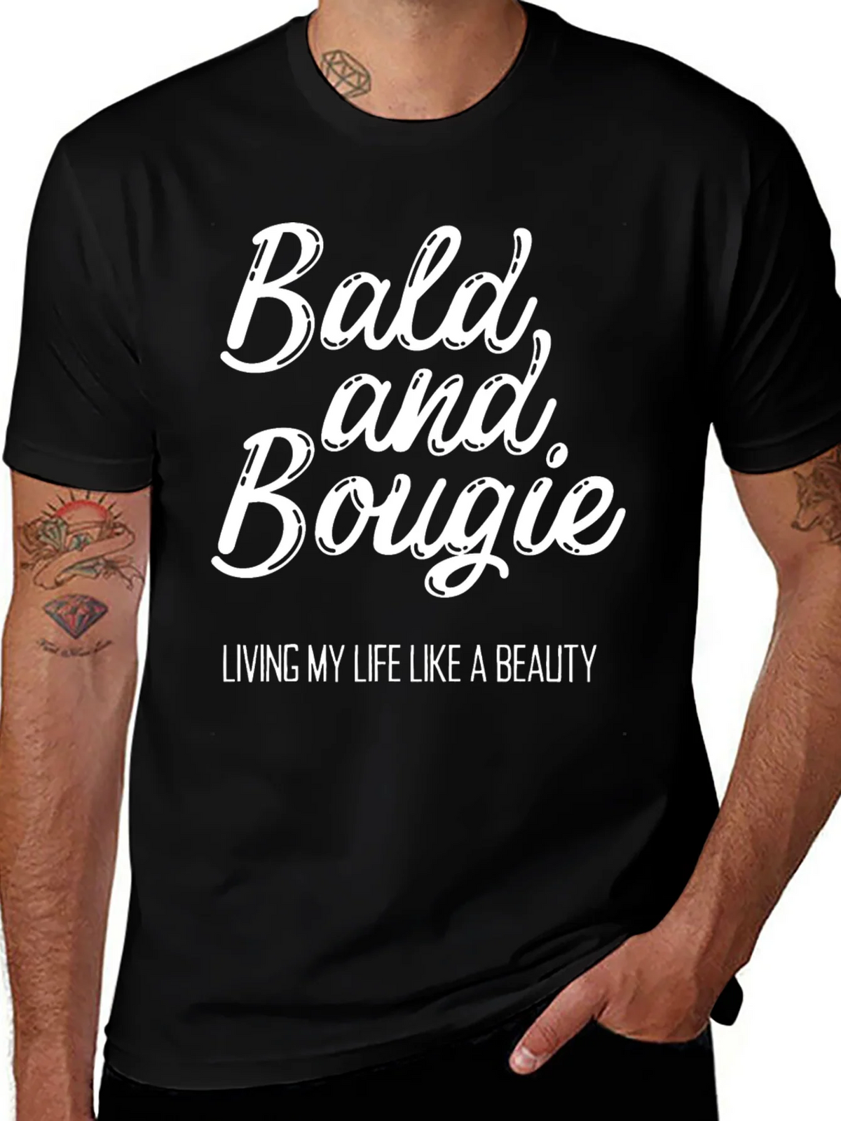 Bald and Bougie T-Shirt - Unisex Graphic Tee product image 1