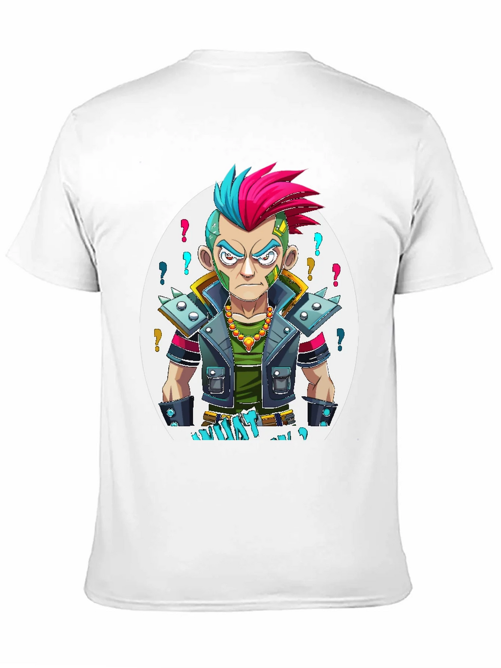 Edgy Cartoon Punk T-Shirt product image 1