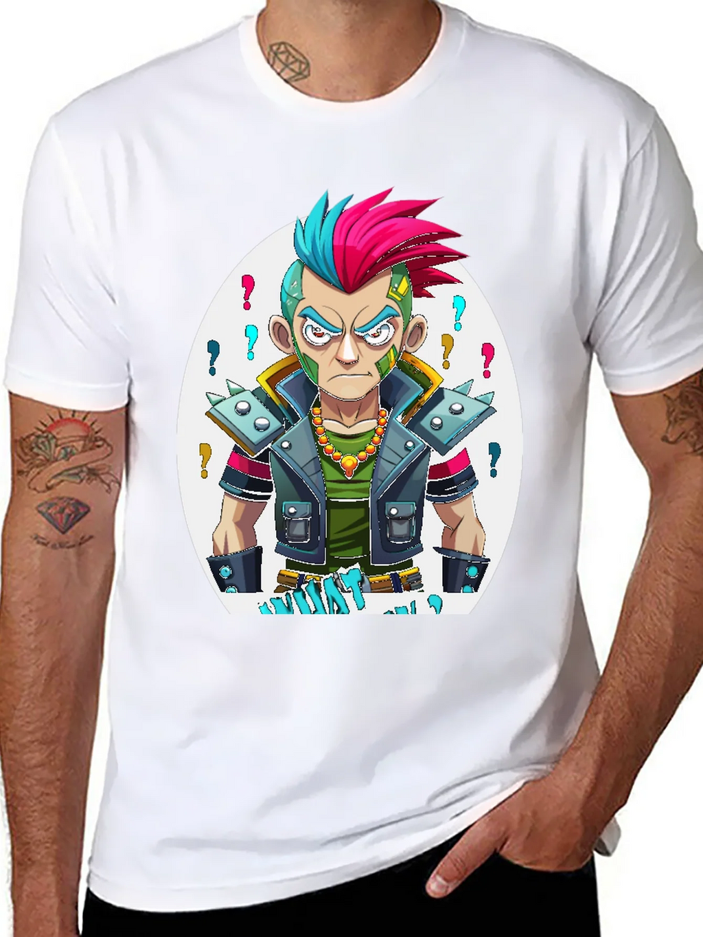 Edgy Cartoon Punk T-Shirt product image 6