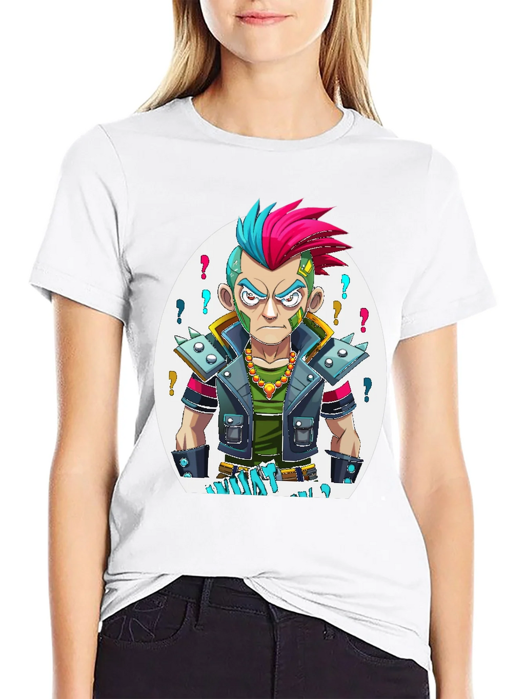 Edgy Cartoon Punk T-Shirt product image 7