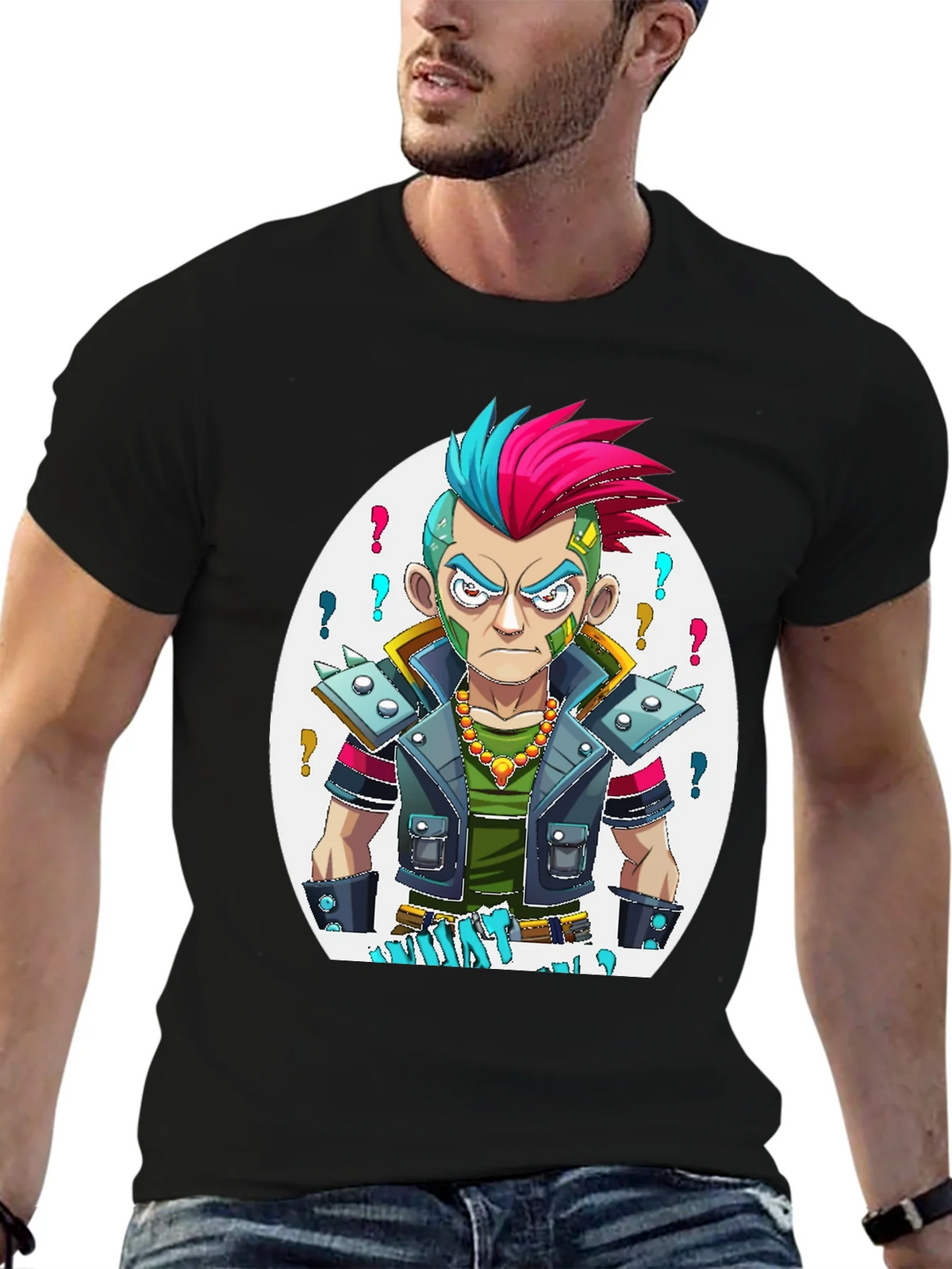 Edgy Cartoon Punk T-Shirt product image 5
