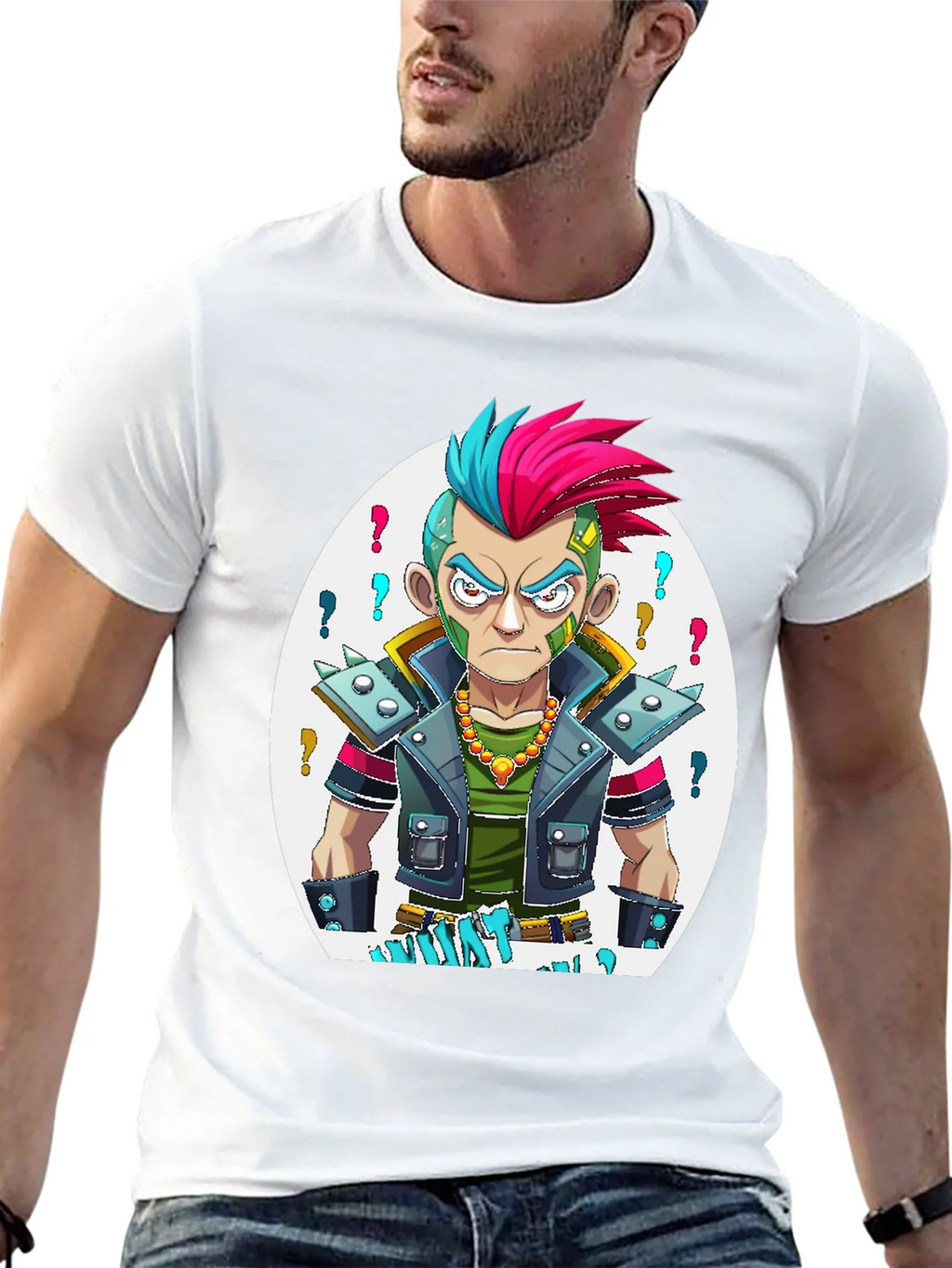 Edgy Cartoon Punk T-Shirt product image 3