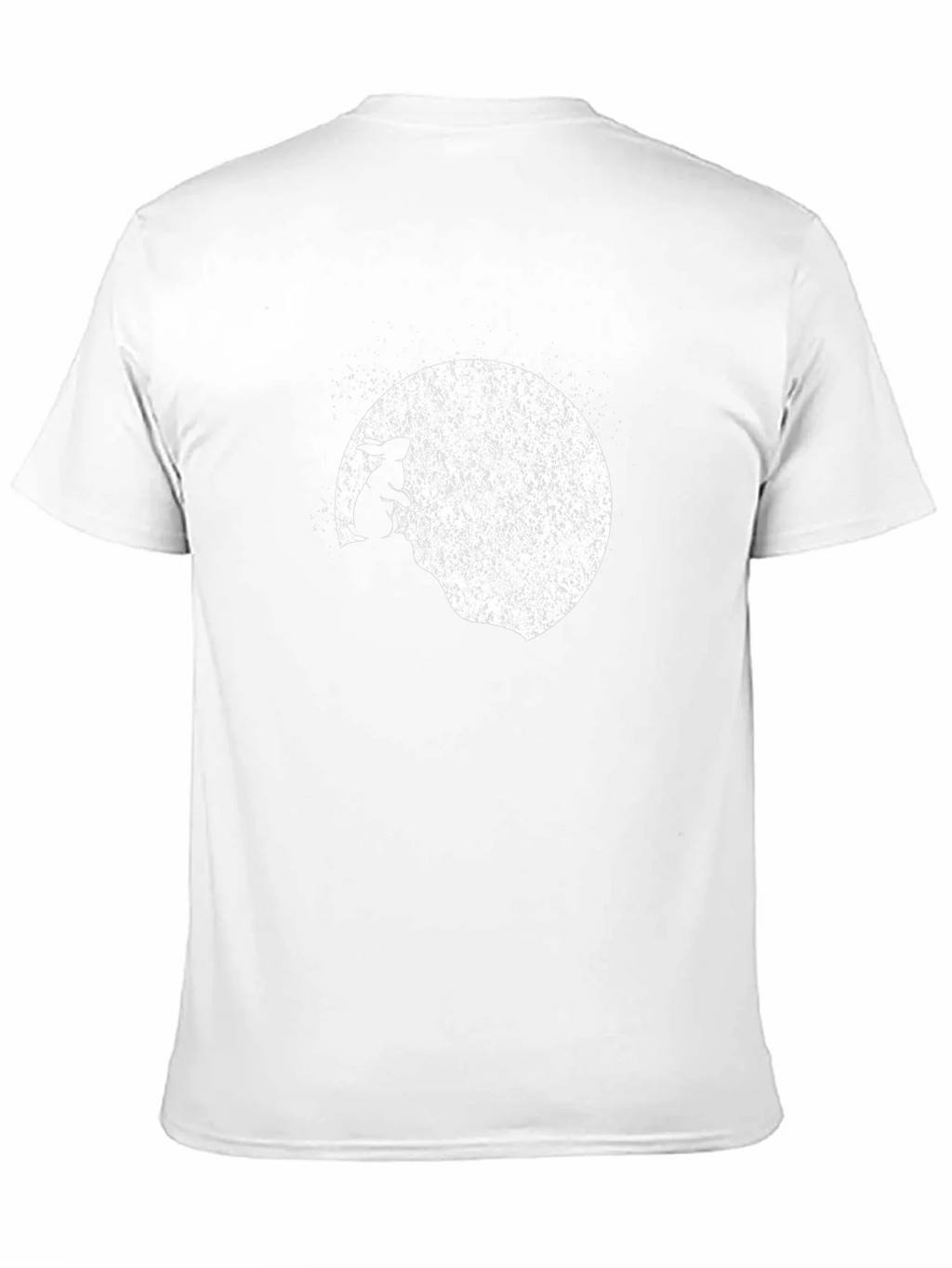 Rabbit Moon Mens Black Graphic T-Shirt product image 2