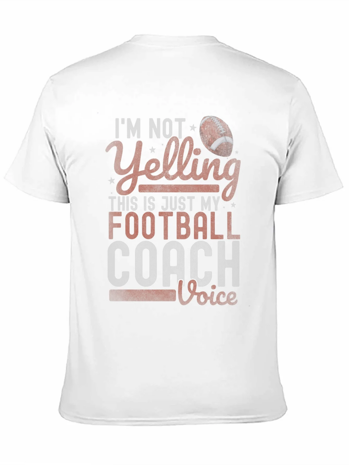 Football Coach Voice T-Shirt - Funny Sports Tee product image 2