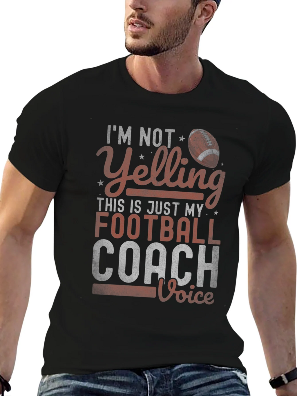 Football Coach Voice T-Shirt - Funny Sports Tee product image 9
