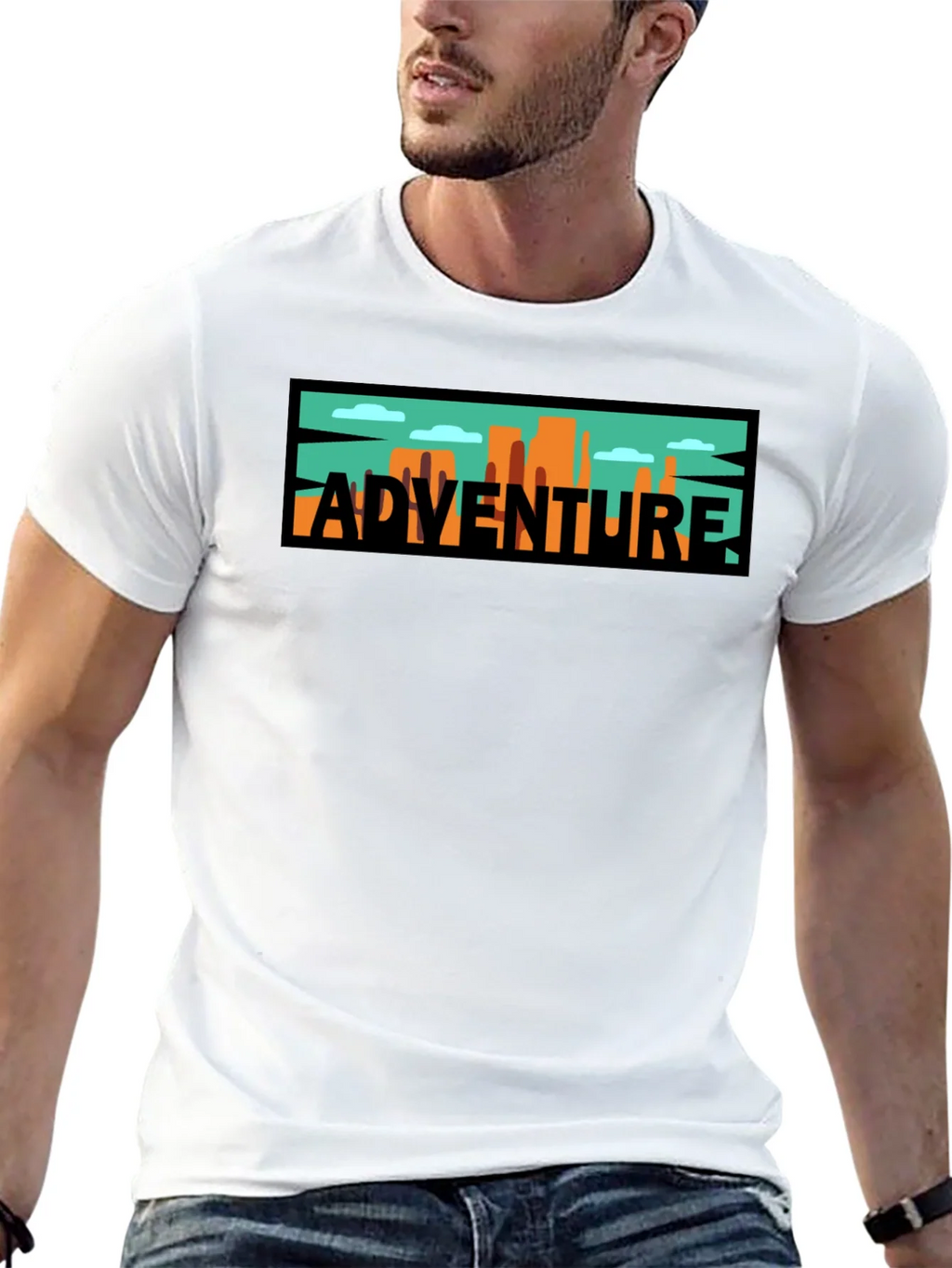 Adventure Graphic Tee - Black Cotton Blend product image 4