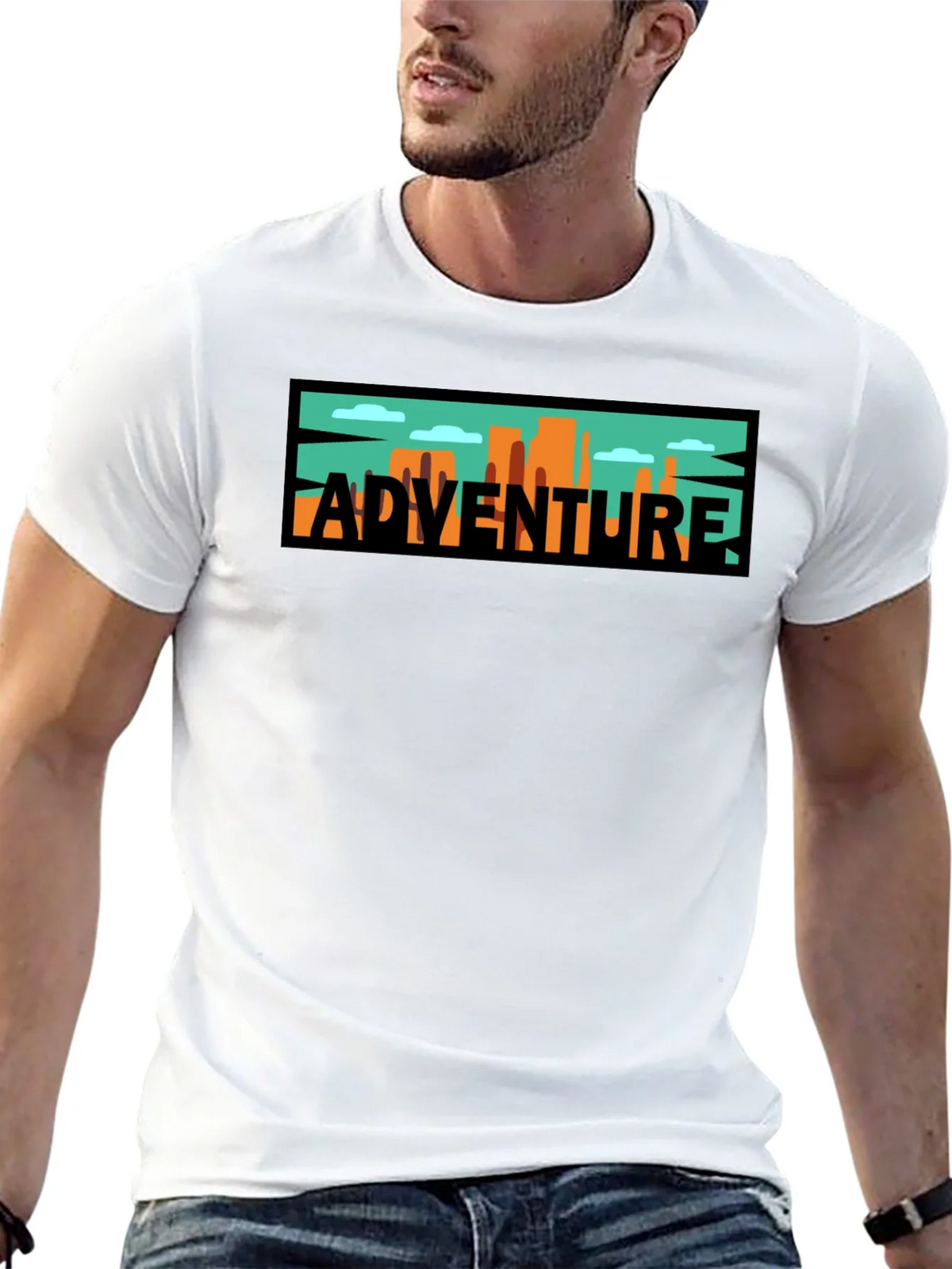 Adventure Graphic Tee - Black Cotton Blend product image 4