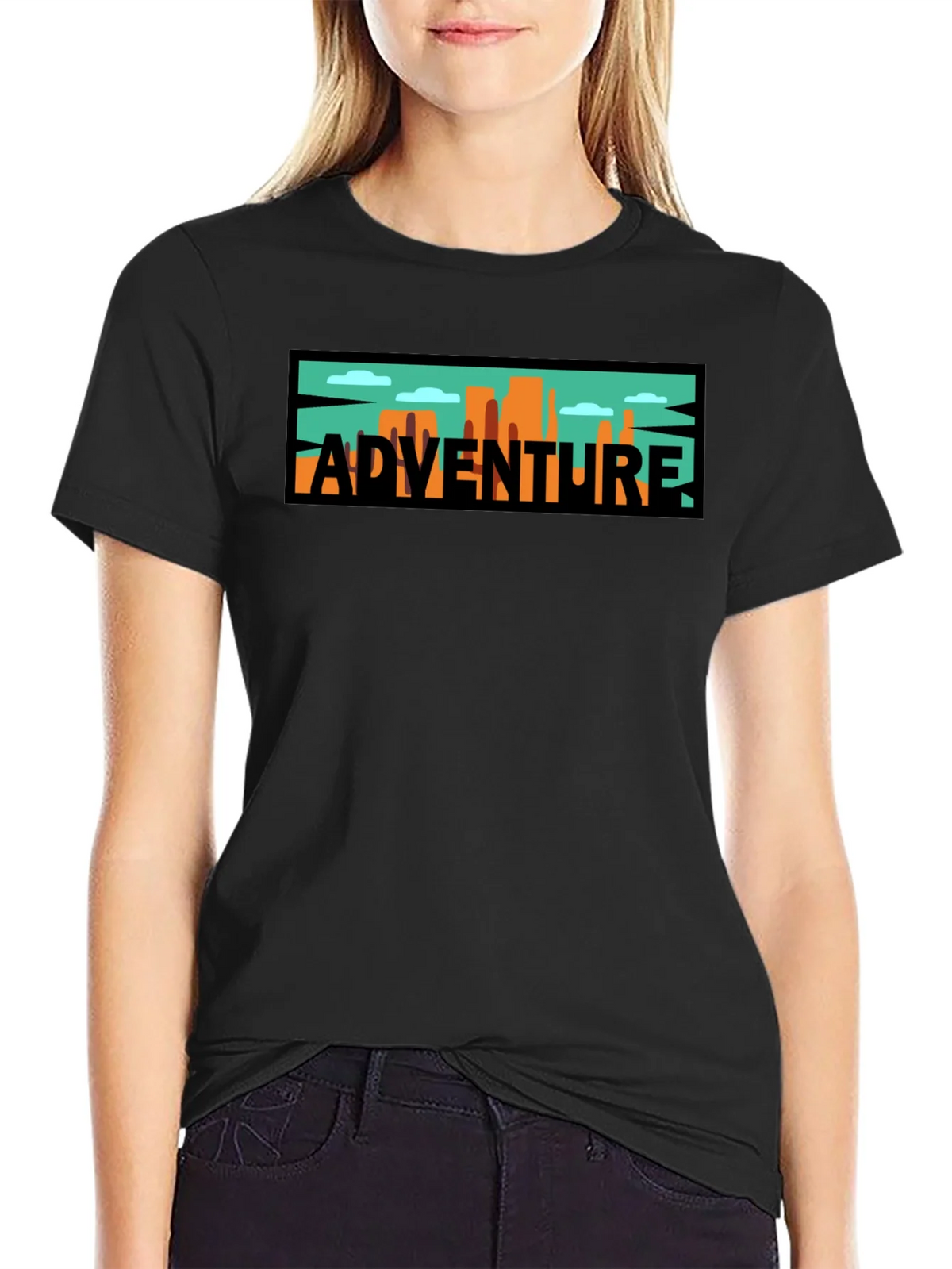 Adventure Graphic Tee - Black Cotton Blend product image 5