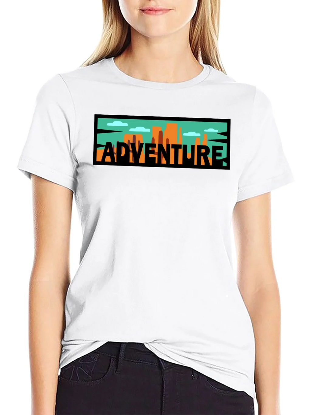 Adventure Graphic Tee - Black Cotton Blend product image 11