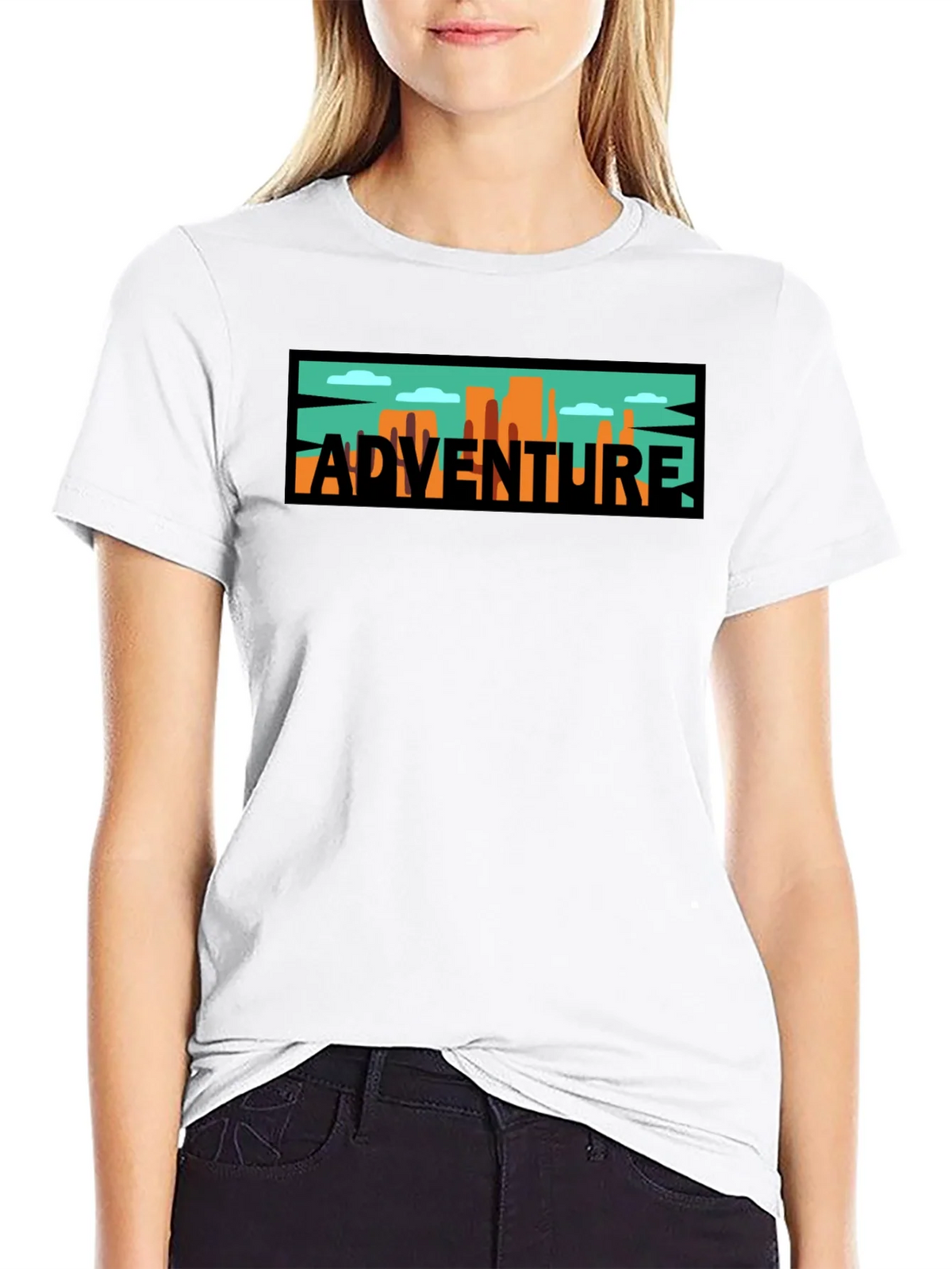 Adventure Graphic Tee - Black Cotton Blend product image 11
