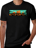 Adventure Graphic Tee - Black Cotton Blend product image 1
