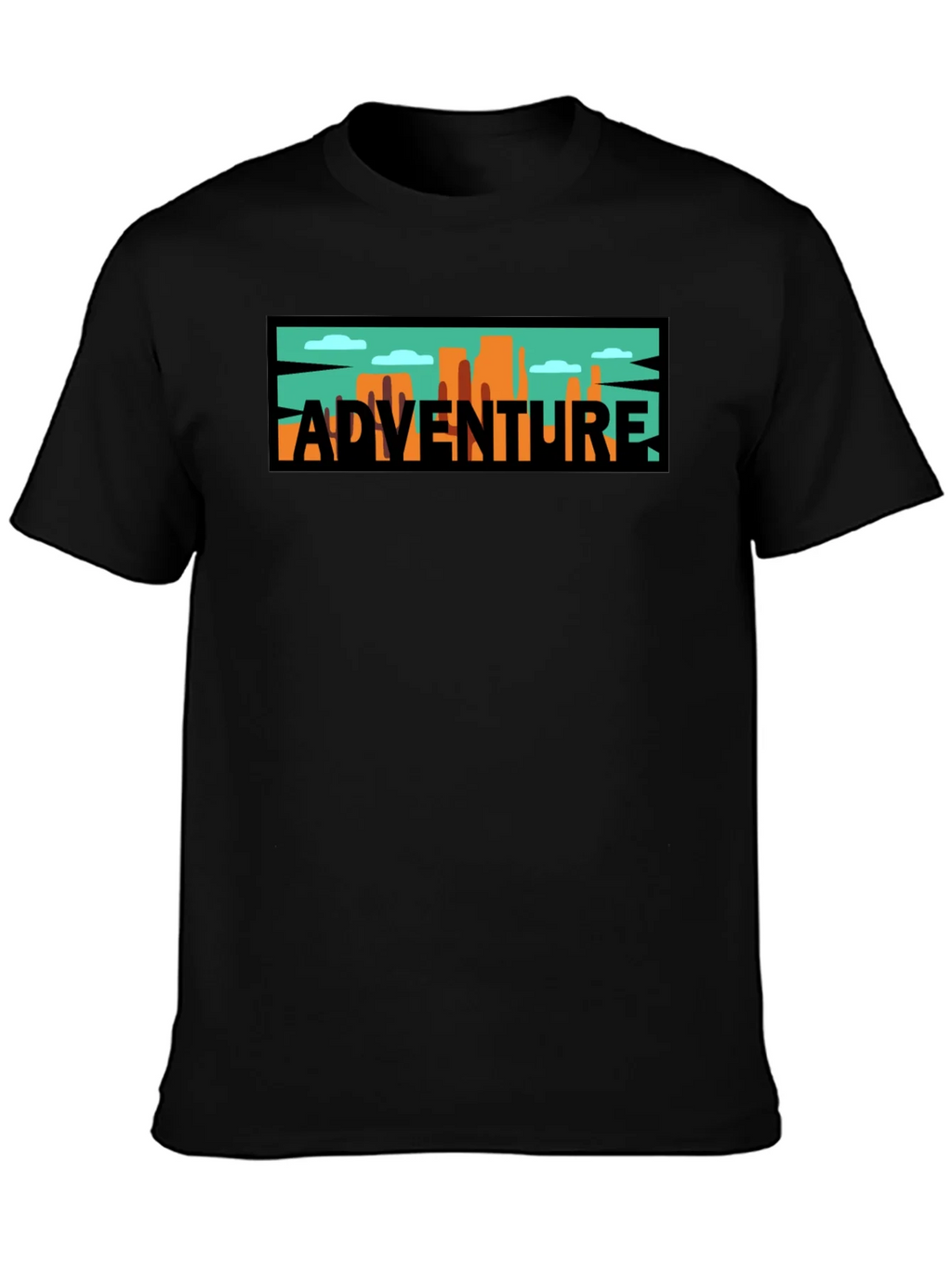 Adventure Graphic Tee - Black Cotton Blend product image 6