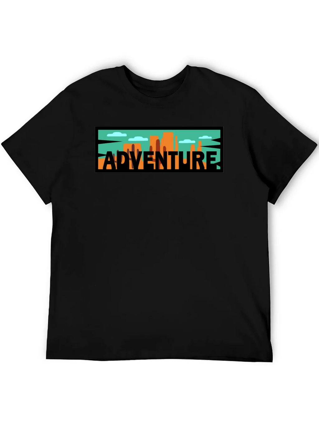 Adventure Graphic Tee - Black Cotton Blend product image 8