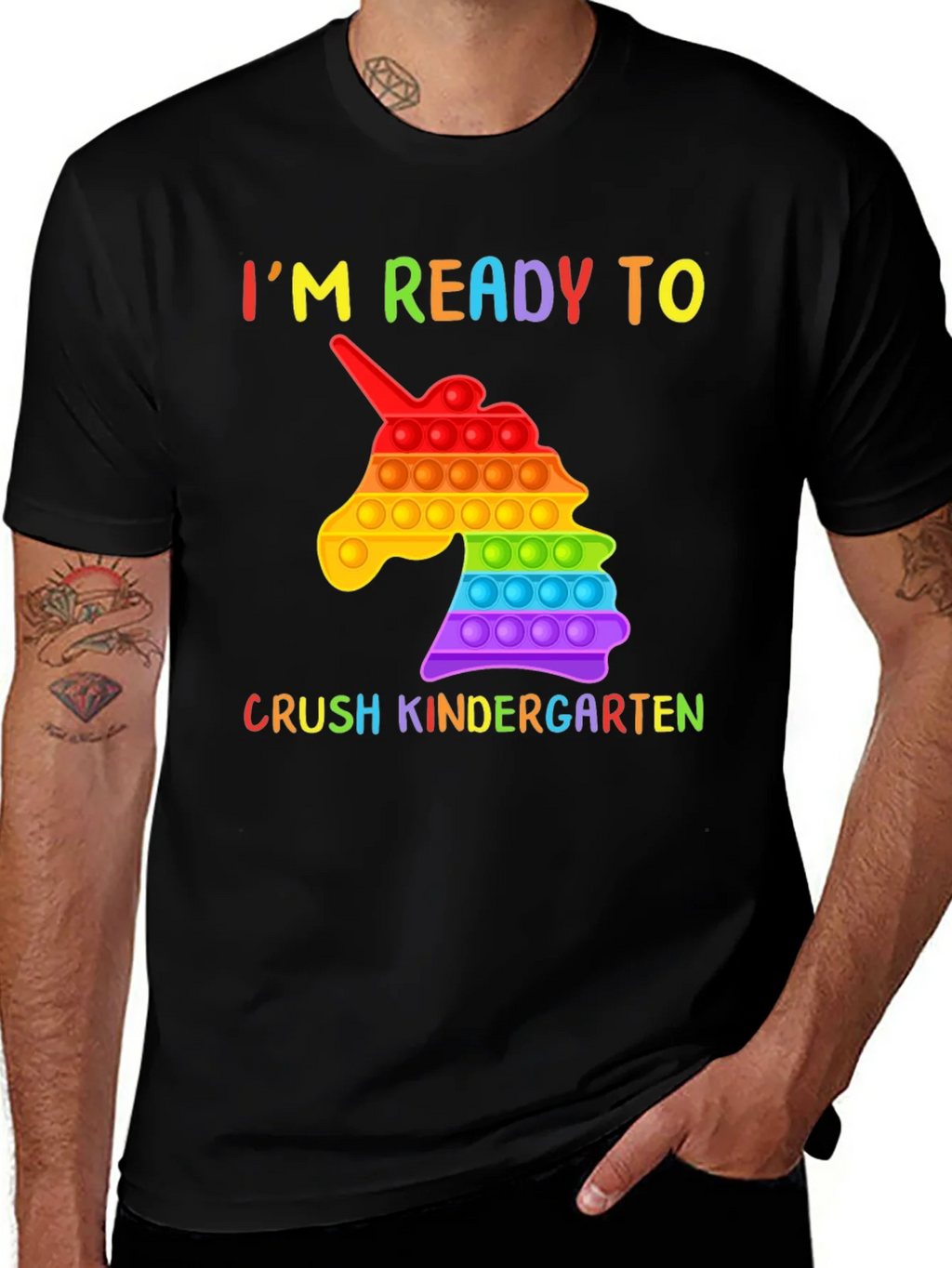 Ready to Crush Kindergarten Unicorn Pop T-Shirt product image 1