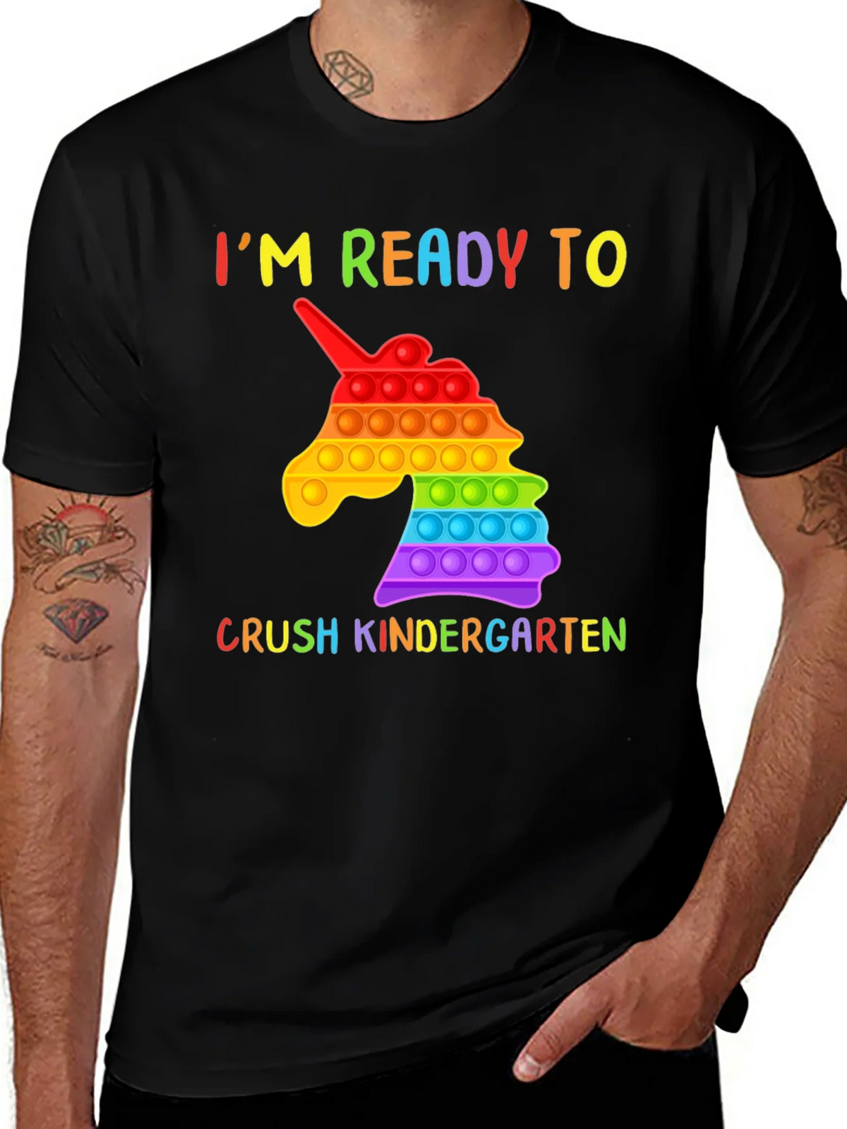 Ready to Crush Kindergarten Unicorn Pop T-Shirt product image 1