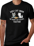 Wolf Cat Union Pet Issues T-Shirt product image 1