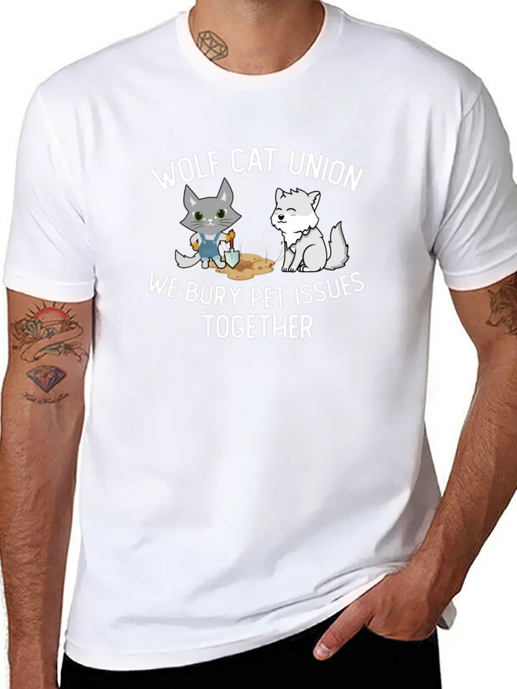 Wolf Cat Union Pet Issues T-Shirt product image 9