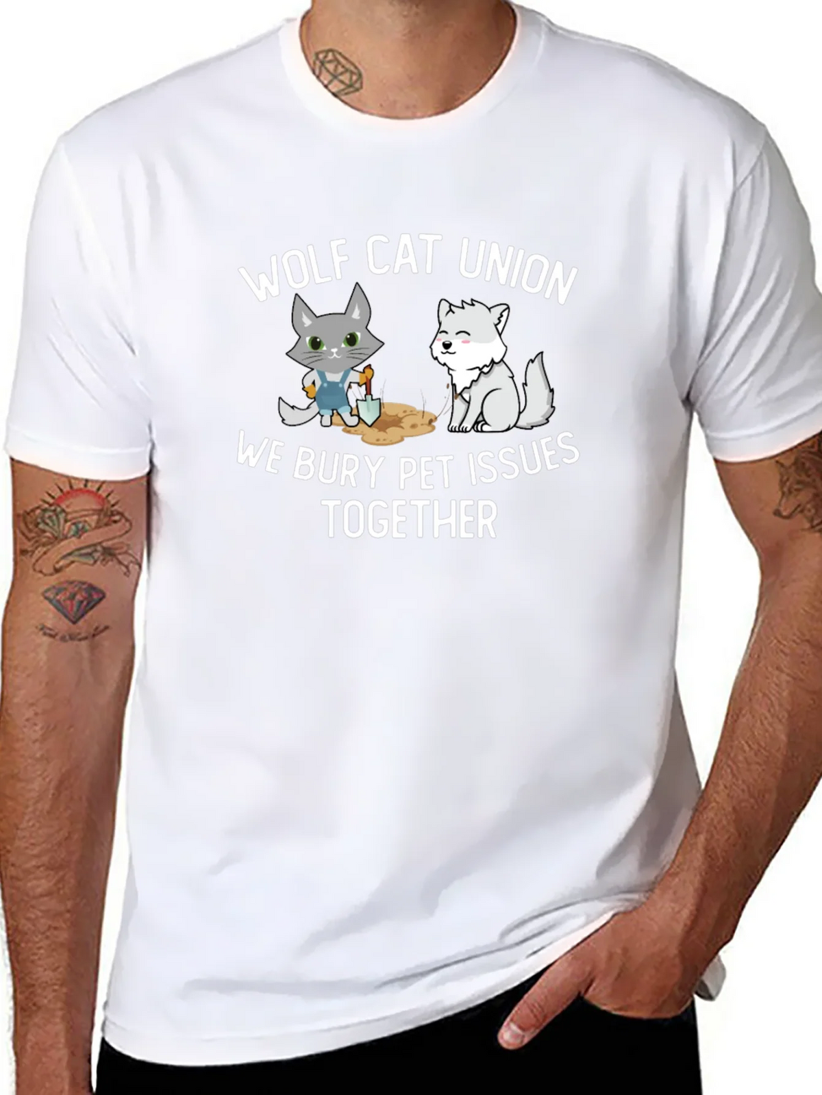 Wolf Cat Union Pet Issues T-Shirt product image 9