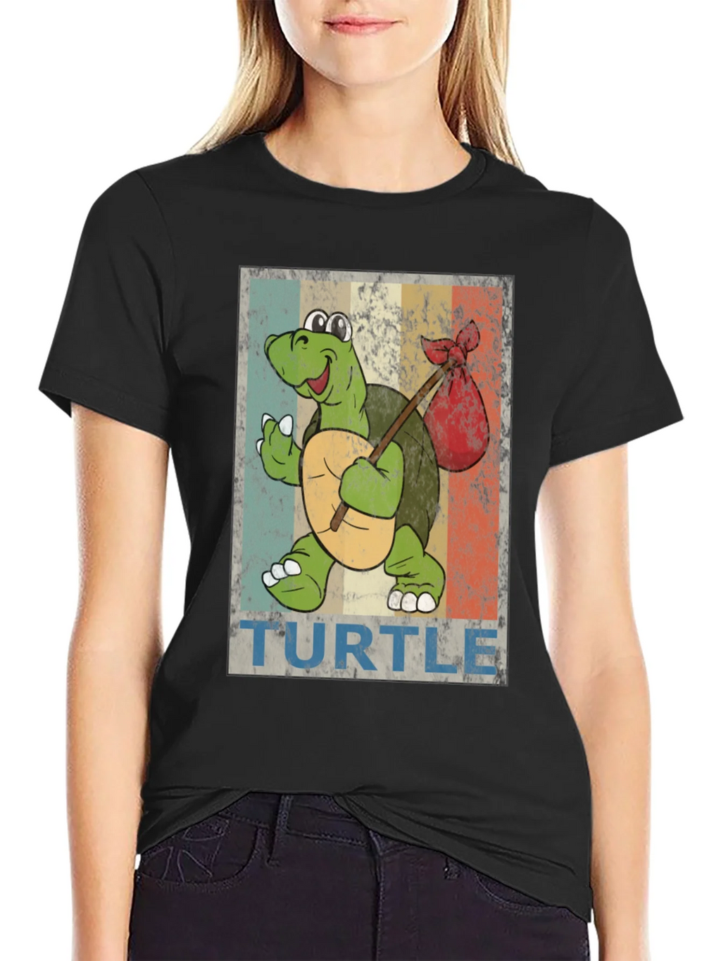 Retro Turtle Traveler Graphic T-Shirt product image 5