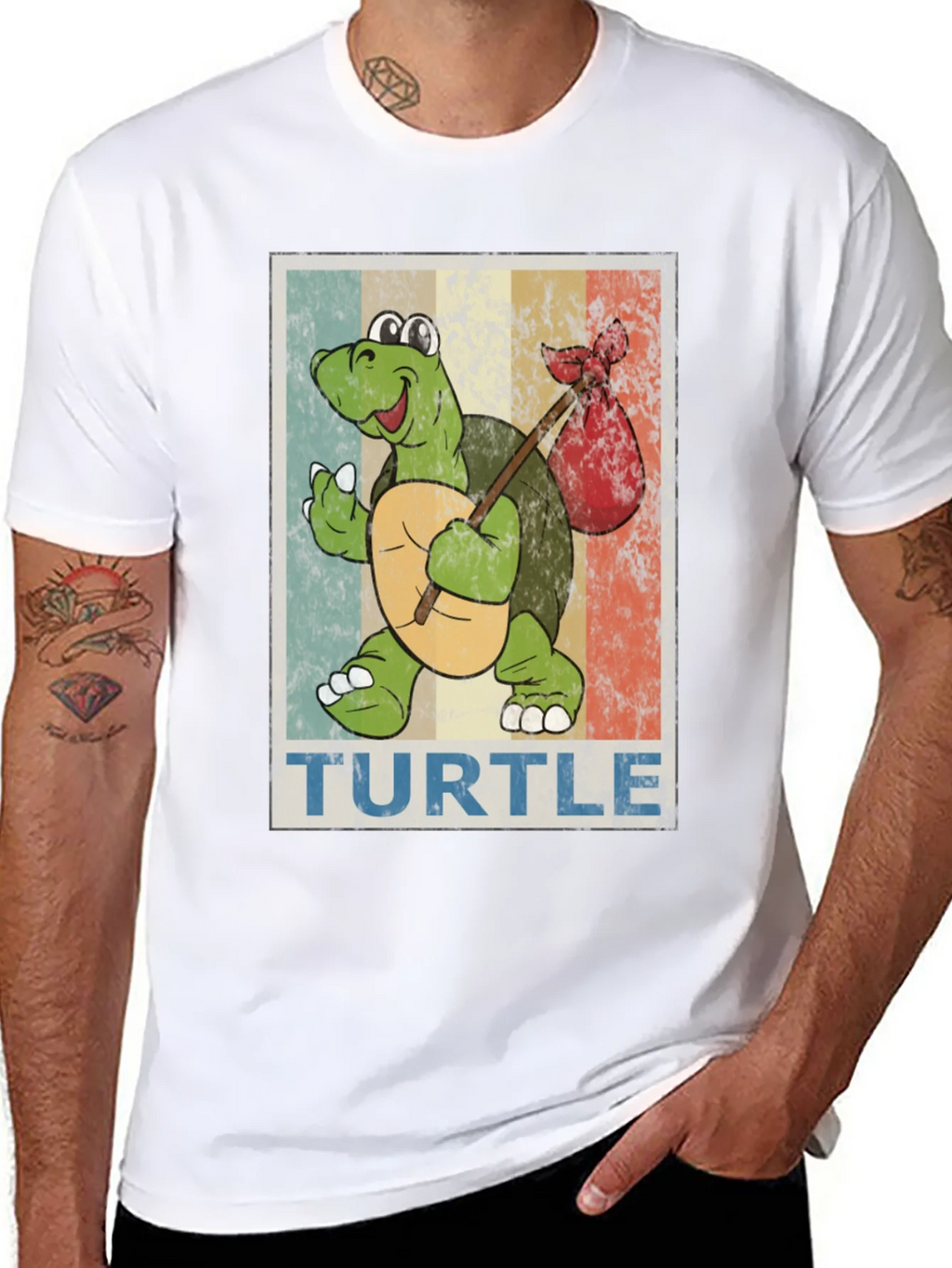 Retro Turtle Traveler Graphic T-Shirt product image 10