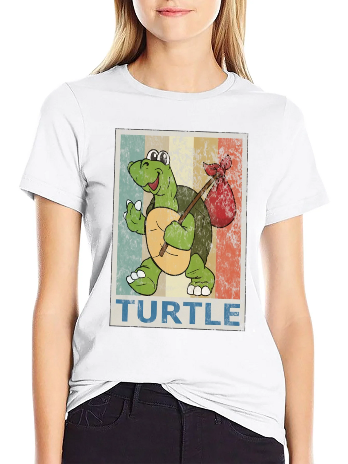 Retro Turtle Traveler Graphic T-Shirt product image 11