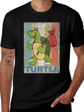 Retro Turtle Traveler Graphic T-Shirt product image 1
