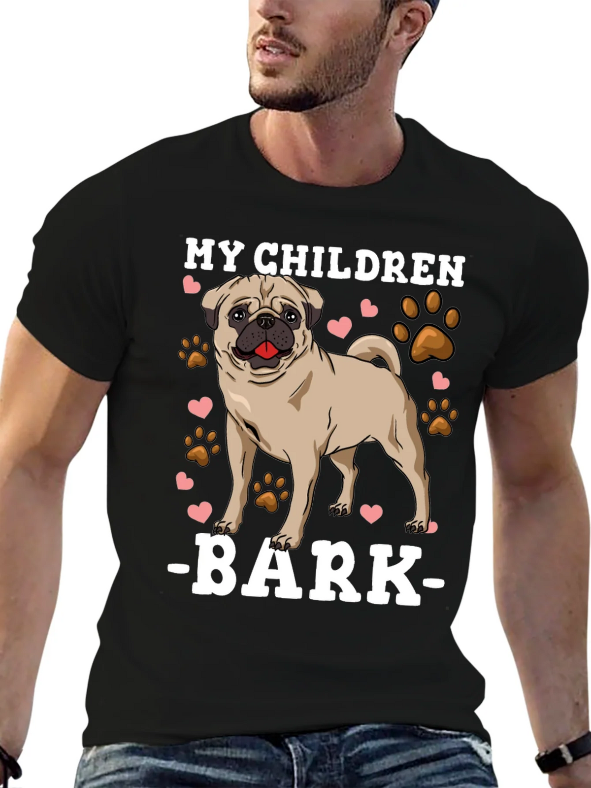 My Children Bark T-Shirt Pug Dog Lover Tee product image 9