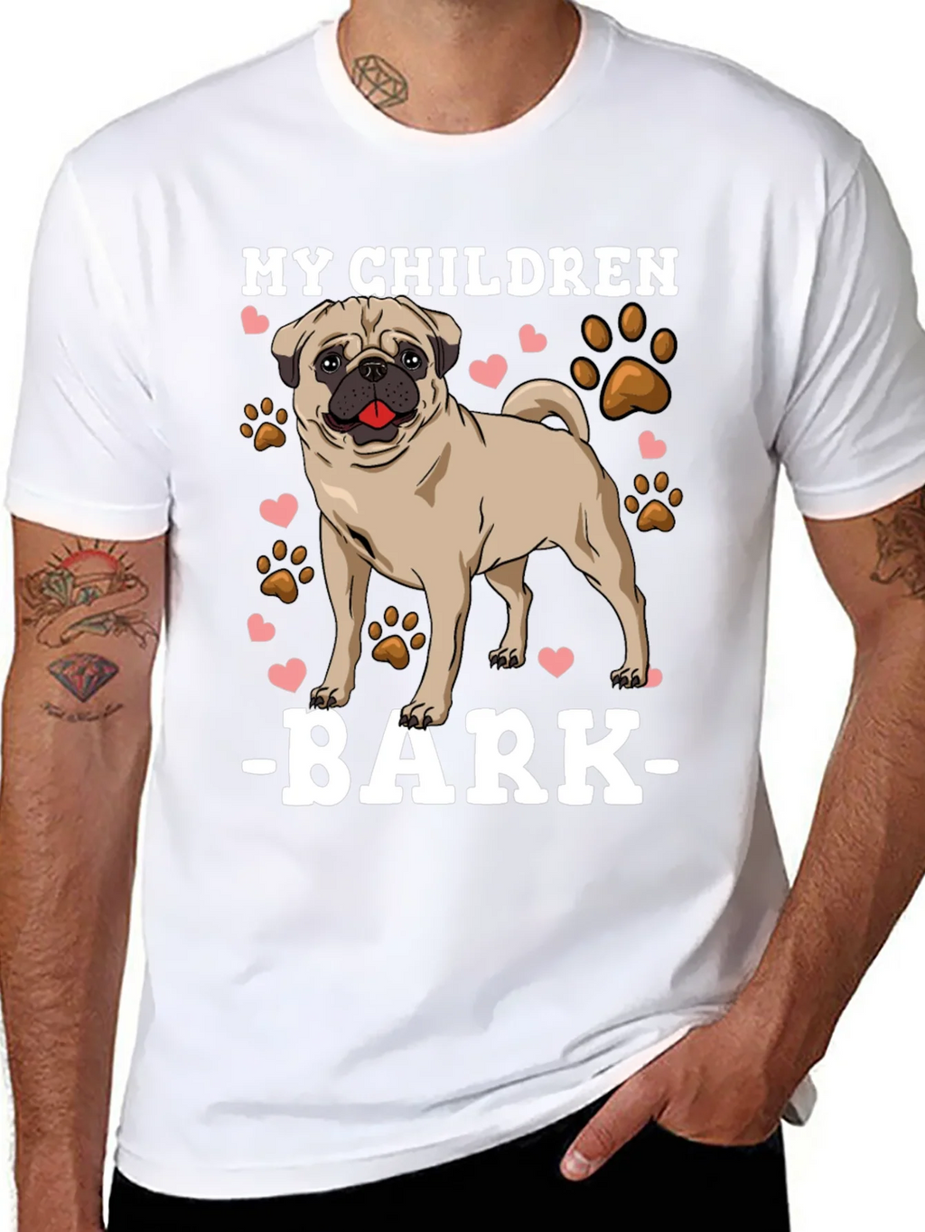 My Children Bark T-Shirt Pug Dog Lover Tee product image 10