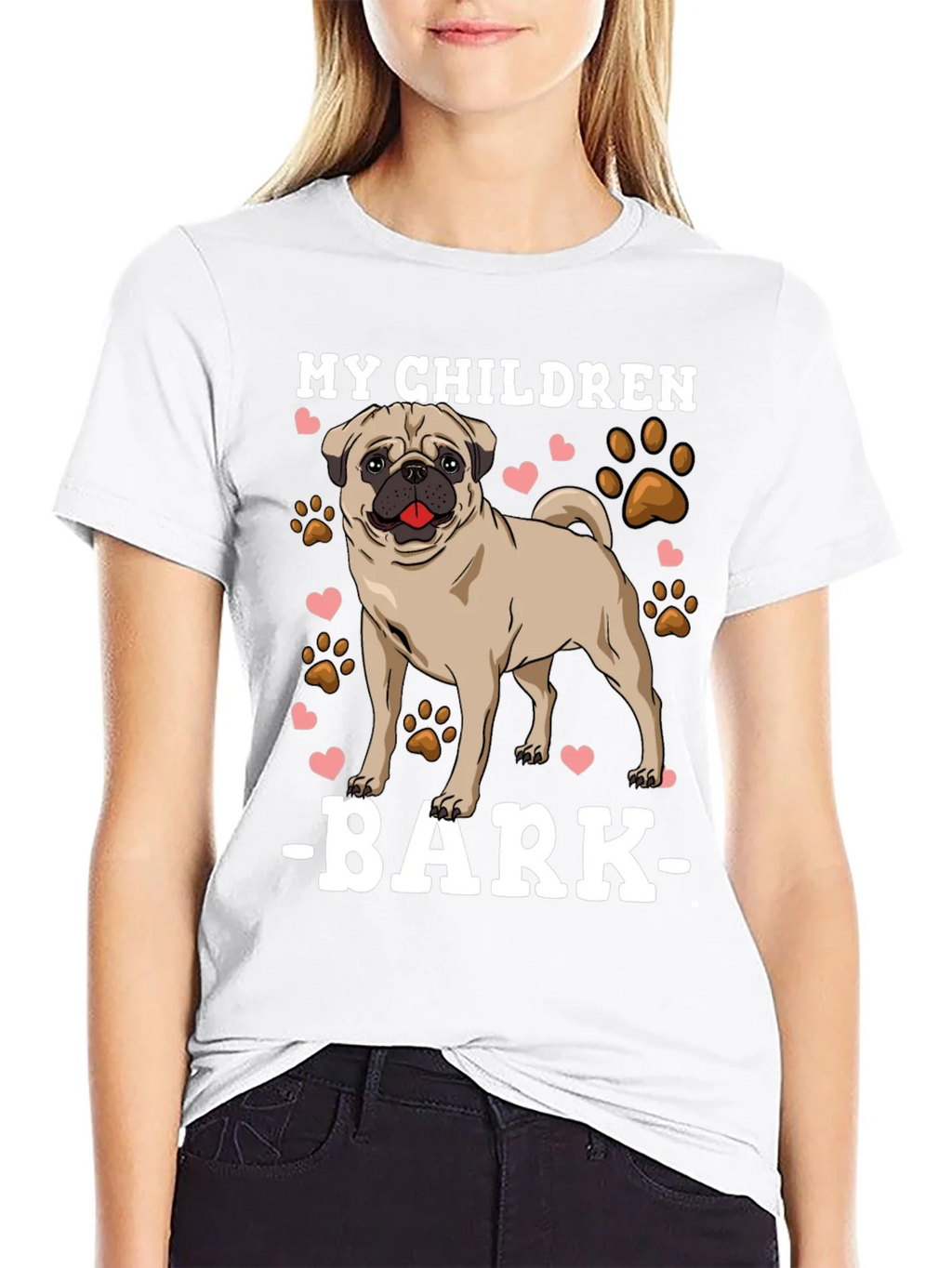 My Children Bark T-Shirt Pug Dog Lover Tee product image 11