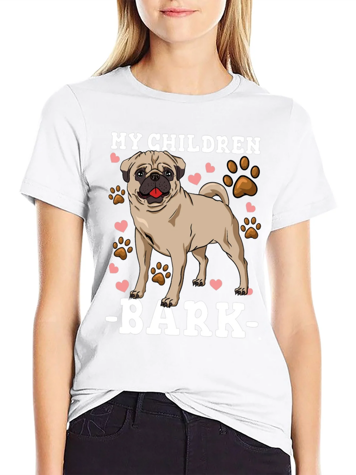My Children Bark T-Shirt Pug Dog Lover Tee product image 11