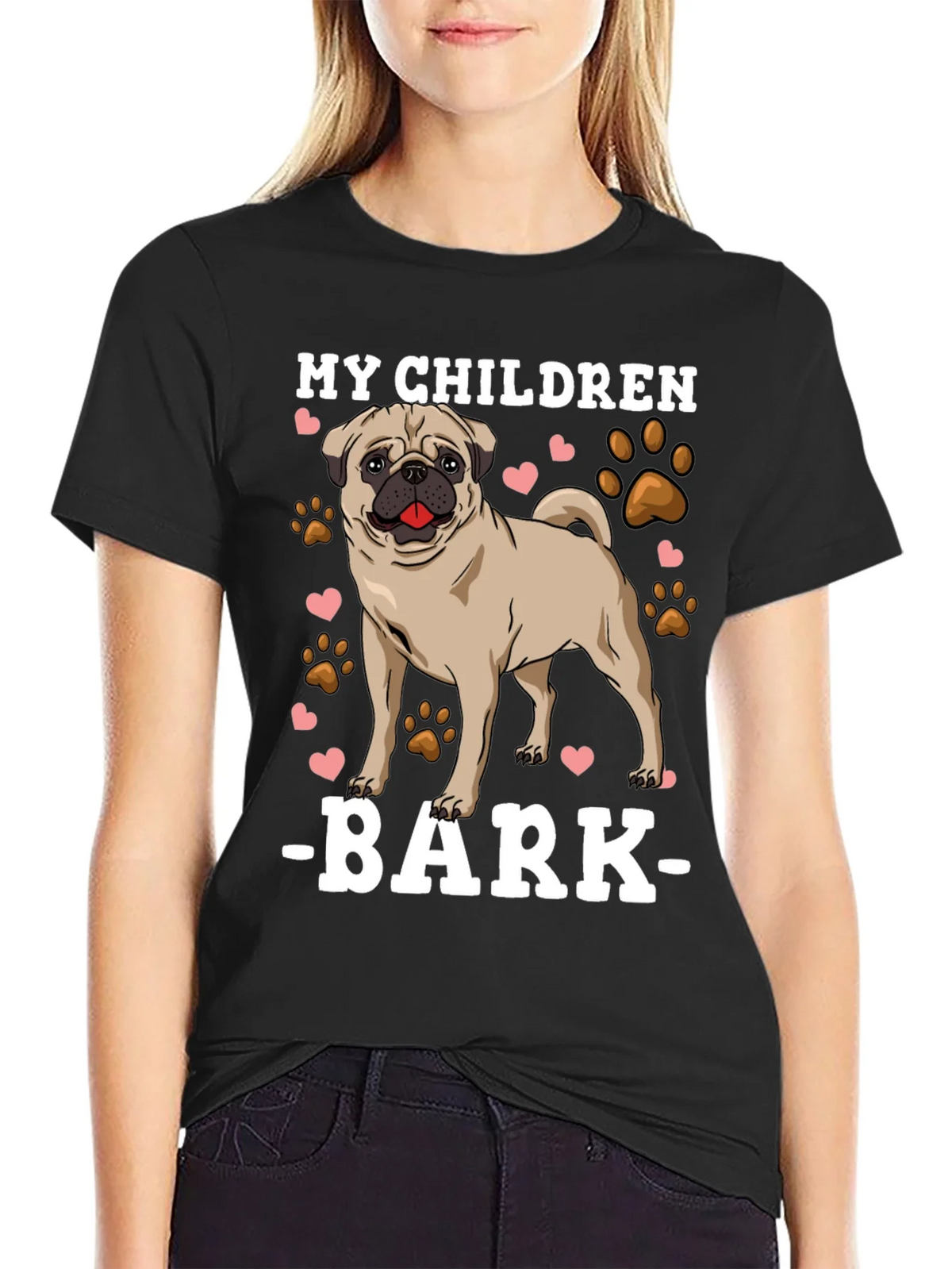 My Children Bark T-Shirt Pug Dog Lover Tee product image 5