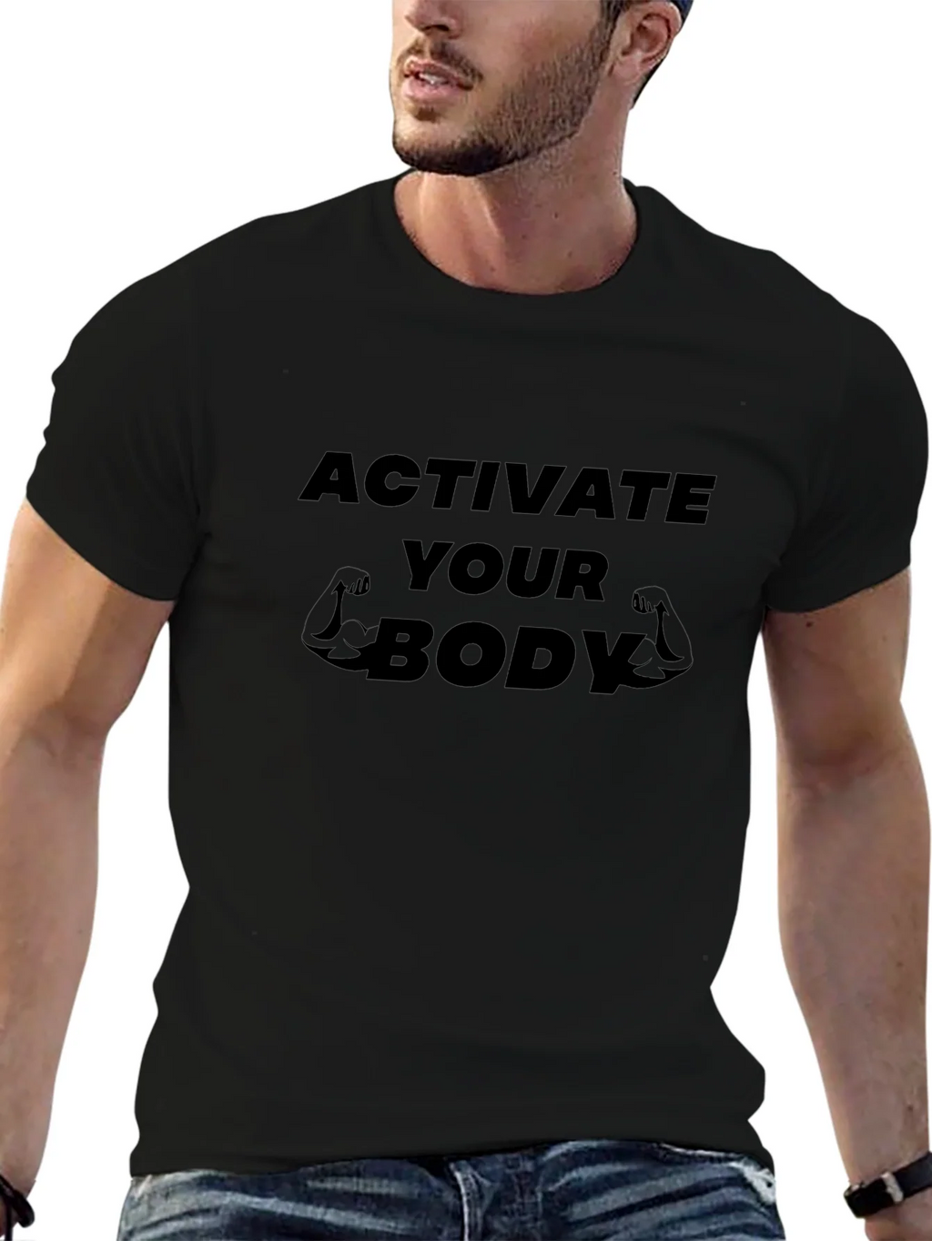 Activate Your Body Black T-Shirt product image 8
