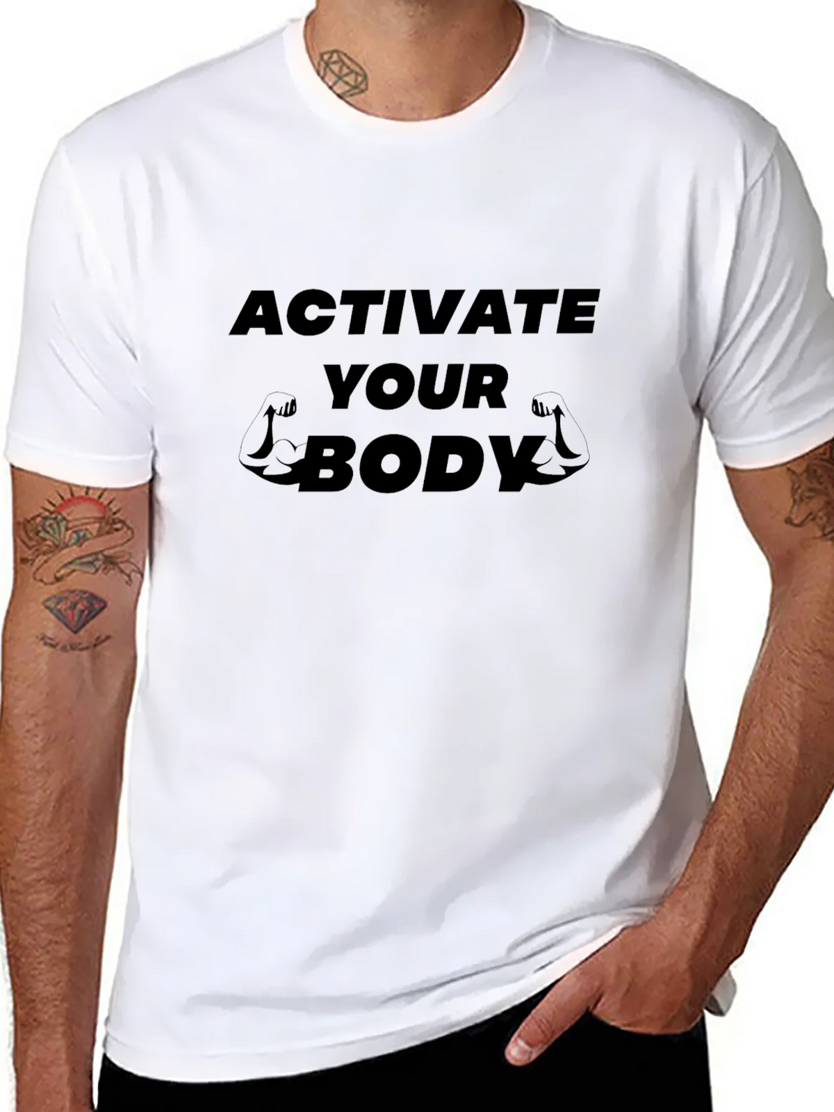 Activate Your Body Black T-Shirt product image 9
