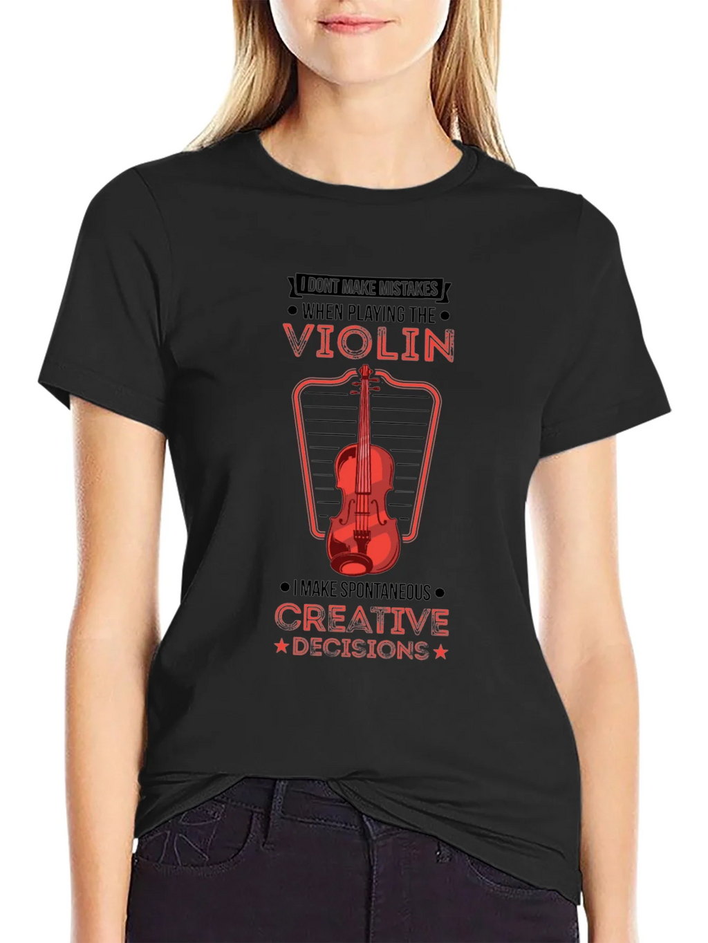 Violin Player Graphic Tee - Creative Decisions! product image 5