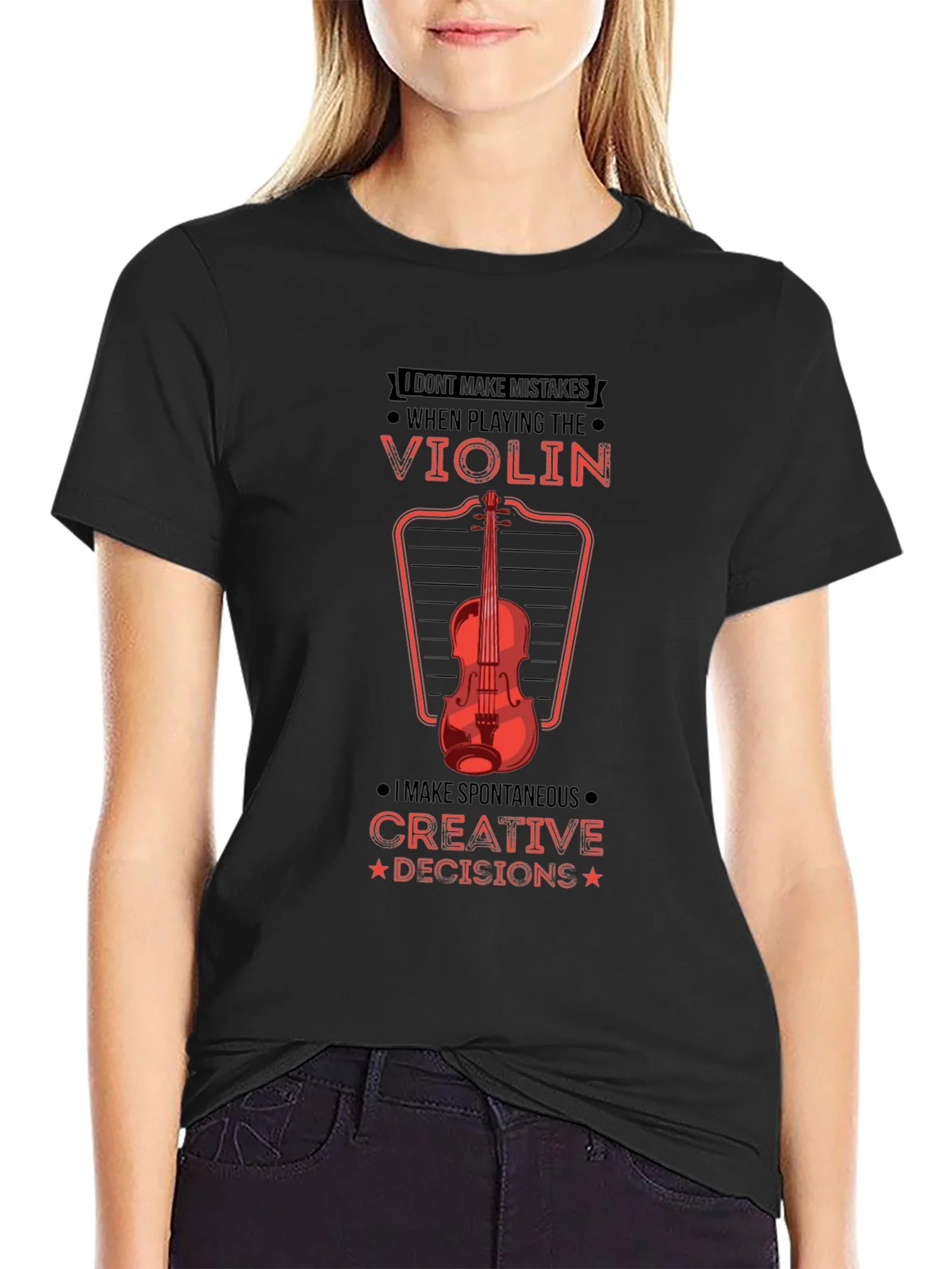 Violin Player Graphic Tee - Creative Decisions! product image 5