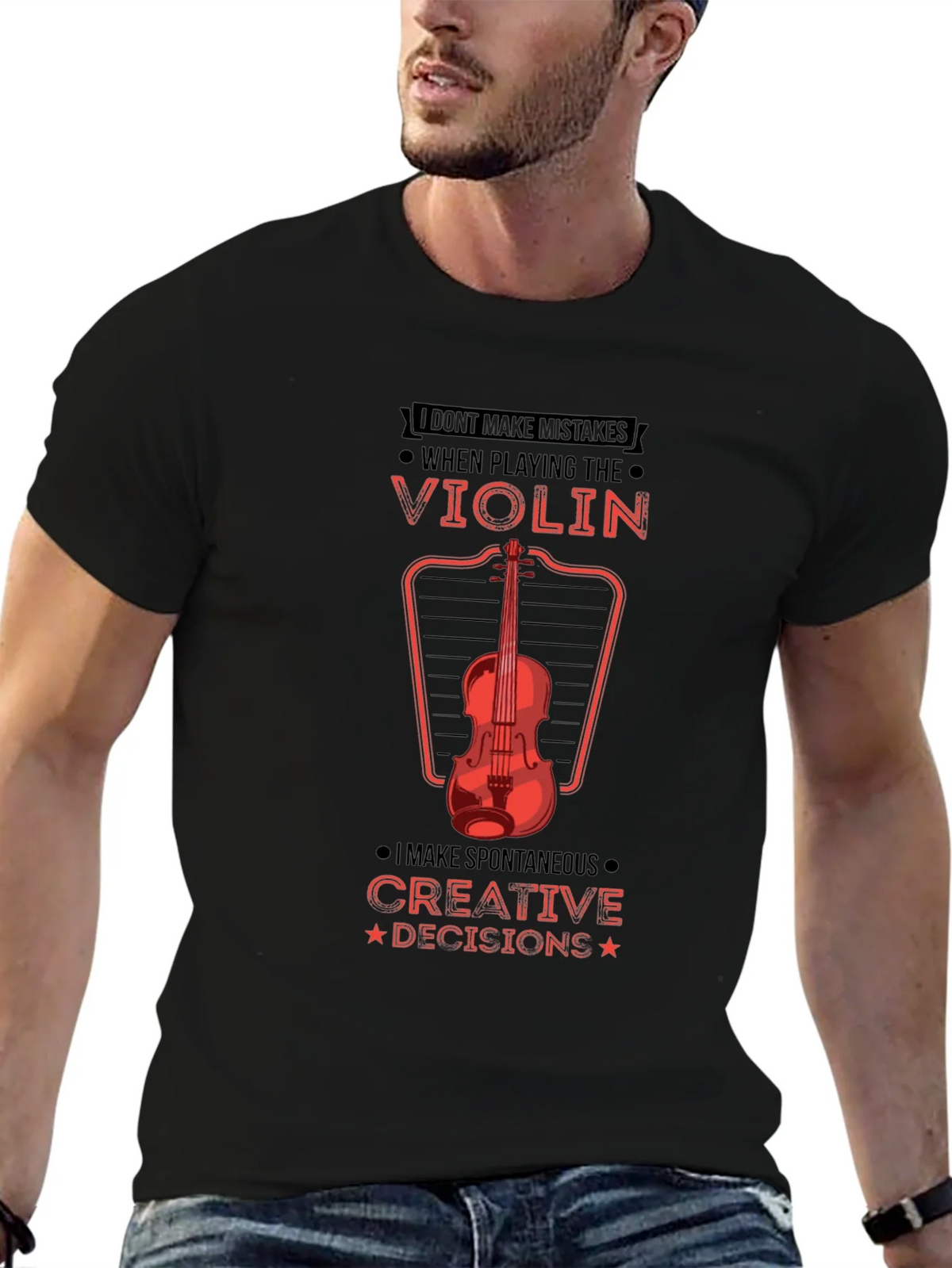 Violin Player Graphic Tee - Creative Decisions! product image 9