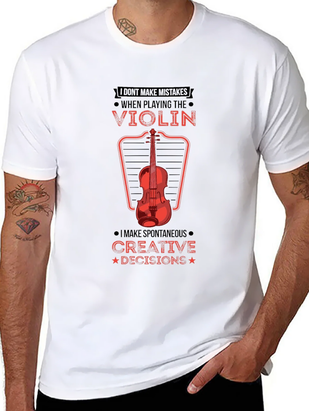 Violin Player Graphic Tee - Creative Decisions! product image 10