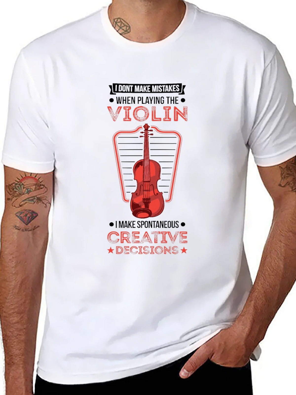 Violin Player Graphic Tee - Creative Decisions! product image 10
