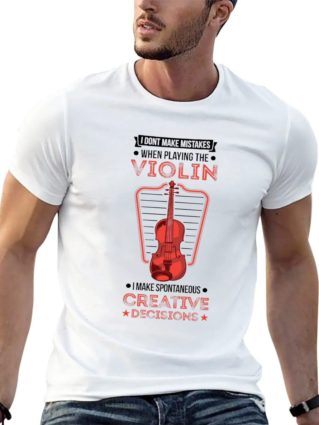 Violin Player Graphic Tee - Creative Decisions! product image 4