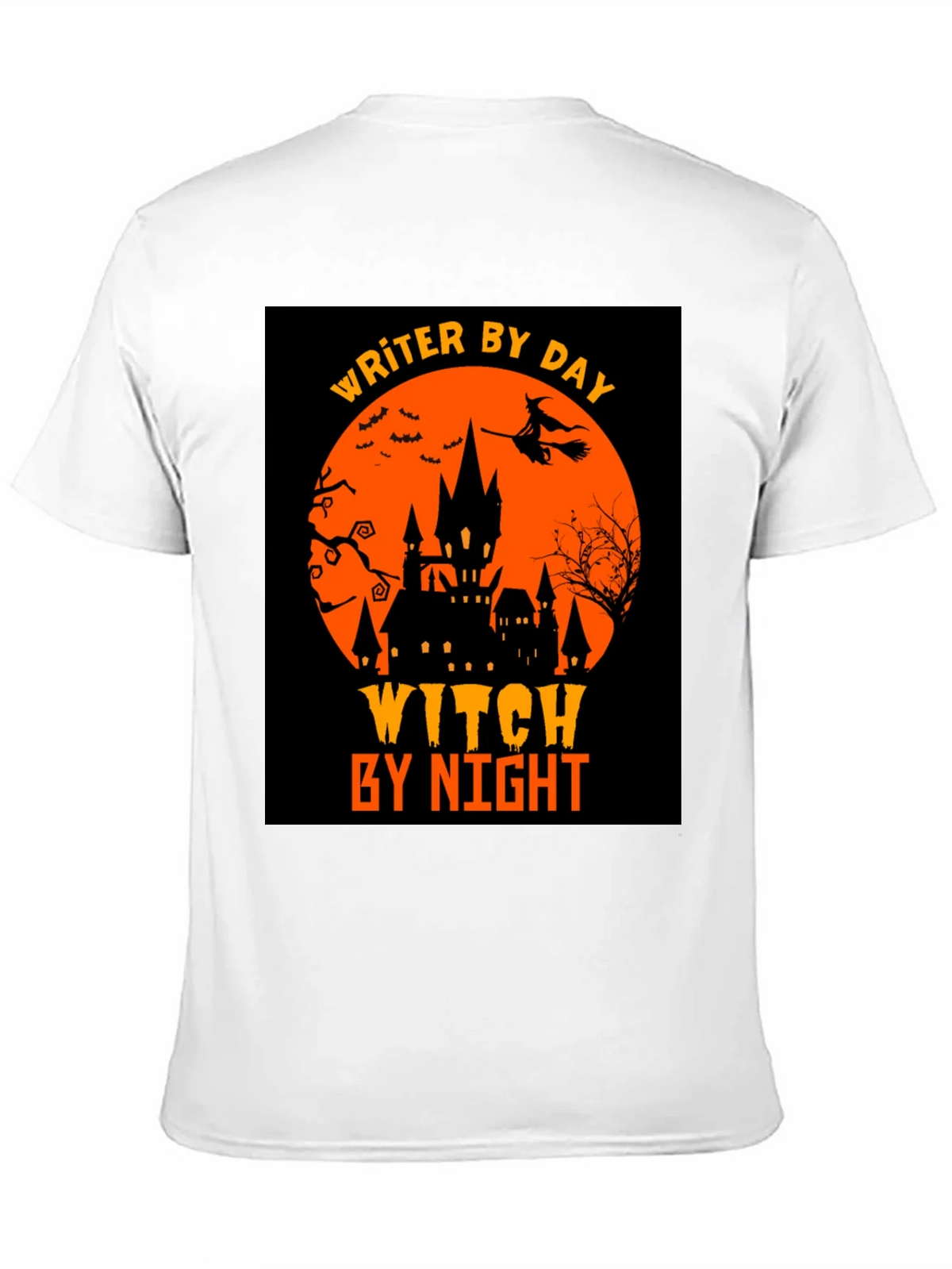 Writer By Day Witch By Night Halloween T-Shirt product image 2
