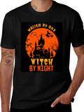 Writer By Day Witch By Night Halloween T-Shirt product image 1