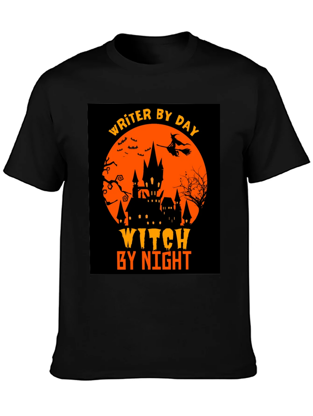 Writer By Day Witch By Night Halloween T-Shirt product image 6