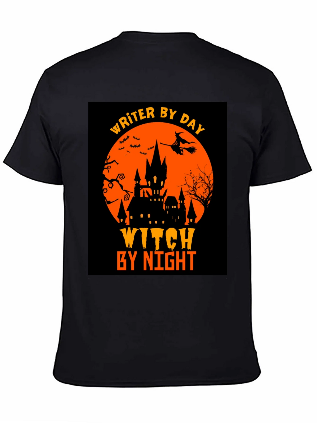 Writer By Day Witch By Night Halloween T-Shirt product image 7