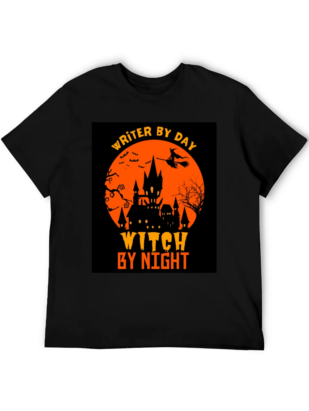 Writer By Day Witch By Night Halloween T-Shirt product image 8