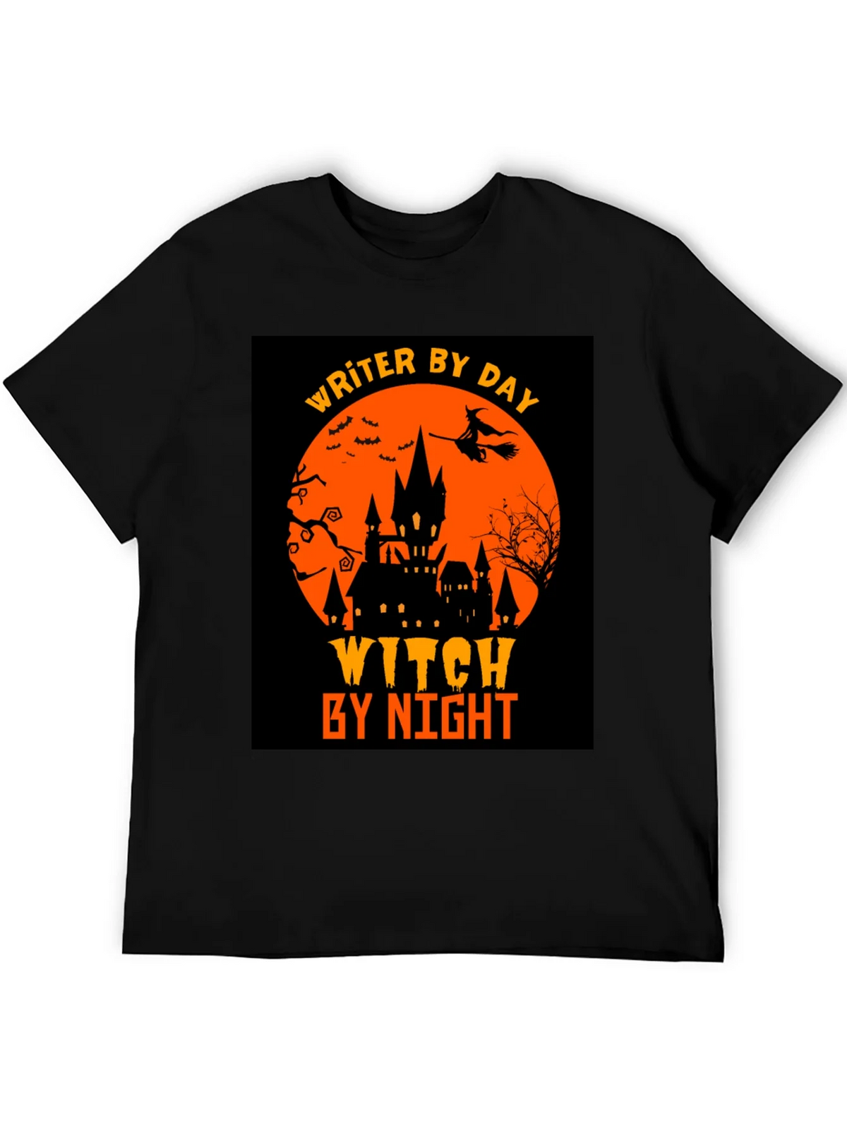 Writer By Day Witch By Night Halloween T-Shirt product image 8