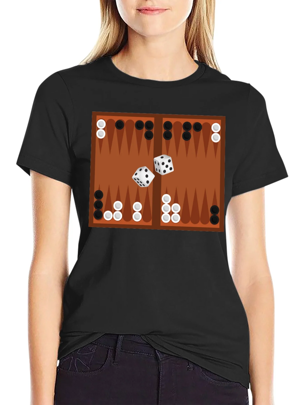 Backgammon Board Graphic Tee - Game Night Ready! product image 5