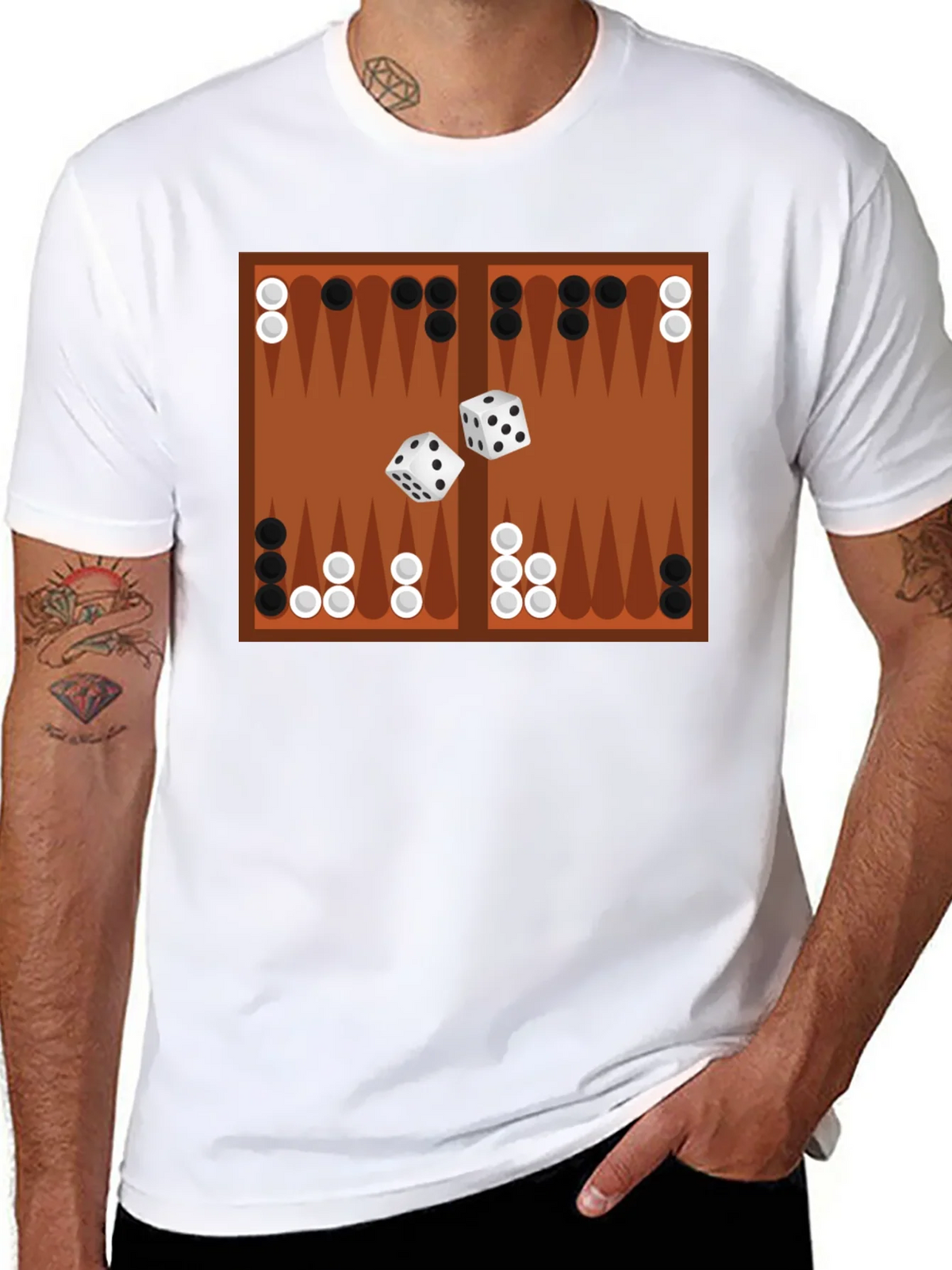 Backgammon Board Graphic Tee - Game Night Ready! product image 10